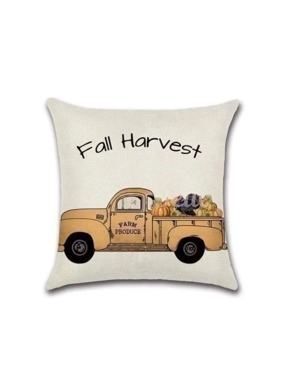 New! Fall Harvest Farmhouse Pillow Cover